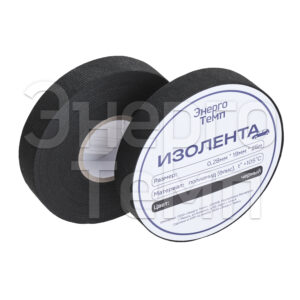 Лента из полиамидной ткани (флис) 0,28ммх19ммх25м черная (Energo Temp).