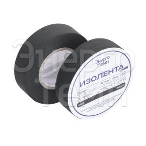 Лента из полиэстерной ткани 0,15ммх19ммх25м черная (Energo Temp).